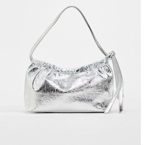 ZARA NWT METALLIC CROSSBODY BAG